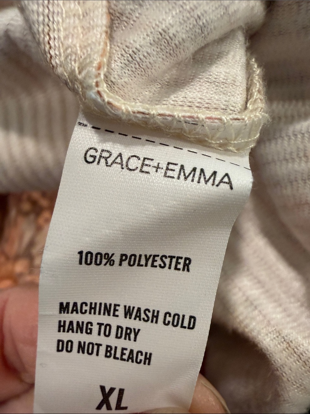 Grace + Emma Floral Retro Boho Ribbed Eyelet Button-Up Shirt in Rust Cream Sz XL - Picture 6 of 8